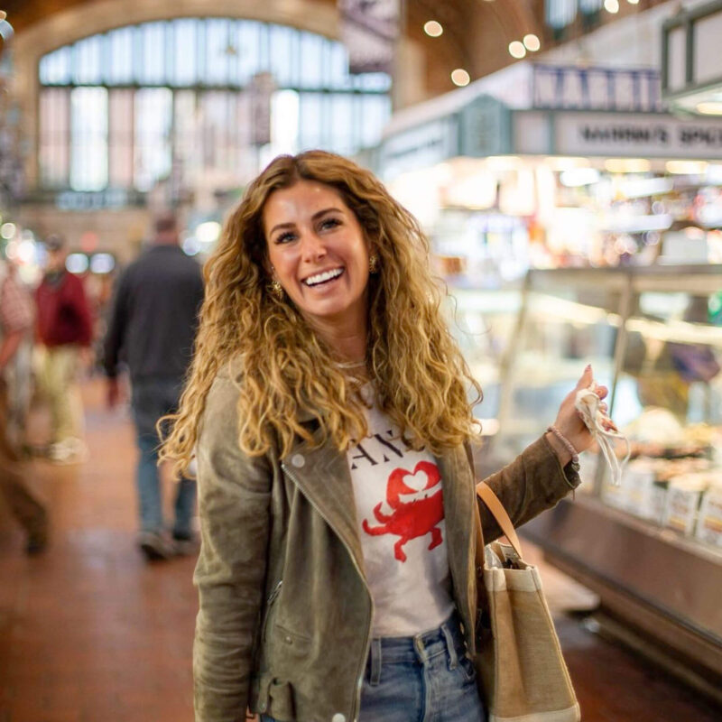 Alissa DiSanto at the Westside Market in Cleveland